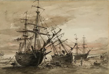 Kolenbrikken op Brighton Beach, ca. 1824